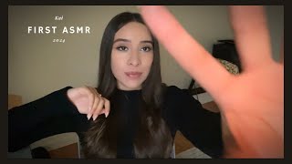 My first ASMR (plucking aura cleanse, affirmations, nail sounds)