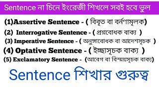 sentence কাকে বলে কত পকার! sentence কয় প্রকার ও কি কি! How to make sentence for beginners.