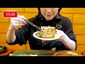 【大食い】死闘！巨大お好み焼きと鉄板焼きそばうどん総重量6kg 制限時間45分のチャレンジメニューに挑戦【海老原まよい】