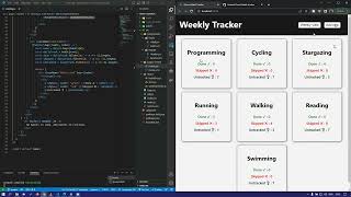 React Weekly Habit Tracker - Coding Ninjas React Skill Test 3