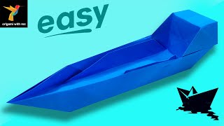 PAPER BOAT | how to make a paper boat | easy origami | origami with rez