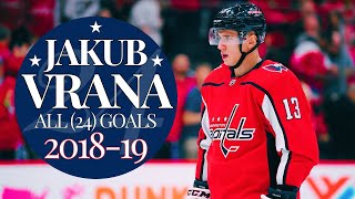 Jakub Vrana All (24) Goals 2018-19 | Capitals Highlights