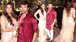 Himesh Reshammiya Grand Entry With Gorgeous Wife At Bachchan's Diwali Party 2019