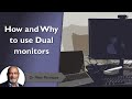 How and Why to Use Monitors - two monitors - laptop and monitor setup - windows 11 & 10