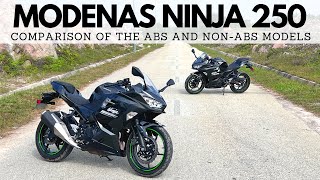 MODENAS Ninja 250: Comparison of the ABS and Non-ABS Model!