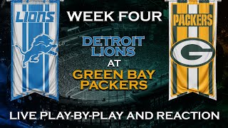 Lions vs Packers Live Play by Play & Reaction