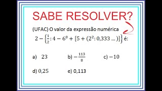 Exercícios com números reais