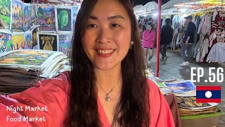 Vientiane - Night bazaar, amusement park, food market at Mekong riverside | Laos with Locals EP.56