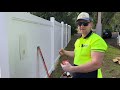 How To Install Full Privacy PVC Fencing - Outback Fencing