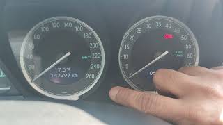 Mercedes SL R230. Hidden menu. Oil amount