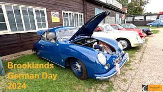 Brooklands German Day 2024. Audi and Porsche.