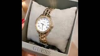 Đồng Hồ Nữ Guess U0837L2 màu gold, mặt trắng (size 28mm)