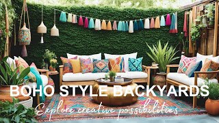 Boho Style Backyard \u0026 Patio Ideas || Bohemian Outdoor Lounge Areas || Eclectic Garden Terraces Decor