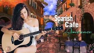 Relaxing Coffee Shop Ambience - Latin Cafe | Spanish Guitar Music for Positive Mood, Happy Morning