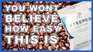 Steeped Coffee Review | Easiest Way to Make Good Coffee Anywhere