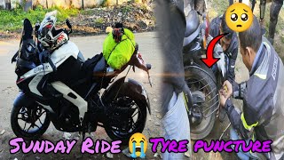 Sunday Ride ☀ || Sunday ride par huwa Tyre Puncture 😭😭😭