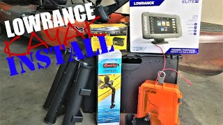 Lowrance Elite 7 Ti Kayak Install (Gear Track Only)