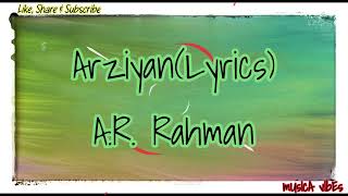 Arziyan - Lyrics