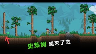 【Terraria泰拉瑞亞】很像Minecraft的遊戲!! 開局的辛酸苦難! 嚮導保護我啊!! 實況精華EP1