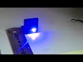 banggood 405nm 300mw violet laser focusing test 50mm