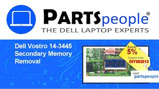 Dell Vostro 14-3445 (P53G002) Secondary Memory How-To Video Tutorial