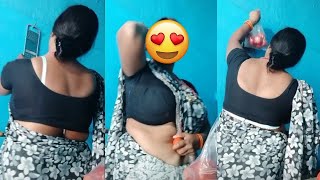 Plus Size Mallu Aunty Live Saree Photoshot  | Live Nude Video 2019  |