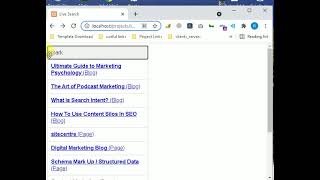 1 - Live search JavaScript and json