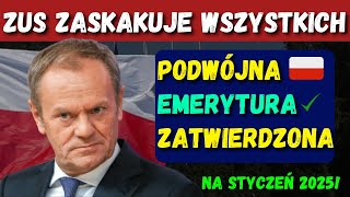 ZUS zaskakuje wszystkich: zatwierdzono podwójne wypłaty emerytur na styczeń 2025 r.!