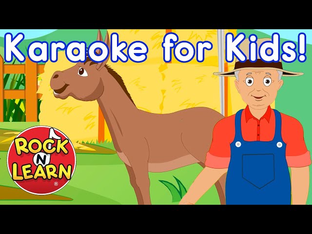 Old Macdonald Had A Farm Karaoke Version Kids Sing Along Videos For
