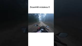 R15 down hill mistake?? #r15 #bikes #shorts #motovlog