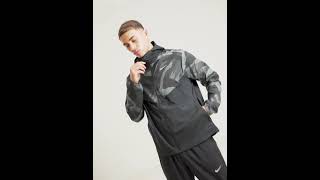 NIKE Sportswear Shiny Camo Windrunner Jacket Hooded Black Men | JD Sports