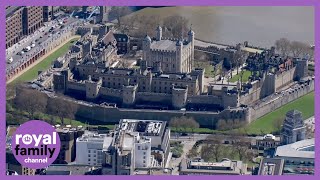 Prince Philip Funeral: Aerial Views of The Tower of London Gun Salute