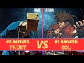 GGST 💚 NAGE (3# FAUST) VS TATUMA (1# SOL) GUILTY GEAR STRIVE HIGH LEVEL GAMEPLAY