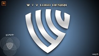 How To Make WV Logo Design | Abode Illustrator Tutorial