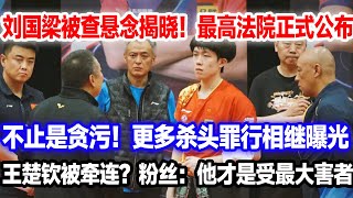 刘国梁被查悬念揭晓！最高法院正式宣判，不止是贪污，更多罪名被曝光。牵连王楚钦？粉丝：他才是最大的受害者#刘国梁被查#王楚钦#王楚钦孙颖莎