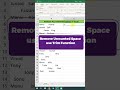 Remove unwanted Space in Excel | Trim Function |  #ytshorts #shortsfeed #skills #trending