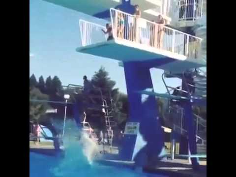 Swimming Pool Jump Fail Youtube