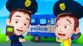 Police Bus Song  | Best Kids Songs and Nursery Rhymes