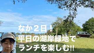 またまた琵琶湖に行きました。今回は平日の湖岸ランチです。 | 琵琶湖 湖岸緑地 志那２