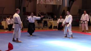 2013 ITKF Pan American Championship - Men's Team Kumite - Canada vs Argentina