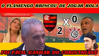 Jogo Aberto Flamengo 2x0 Corinthians Renata Fan e Denilson Show pós jogo. Análises e comentários.