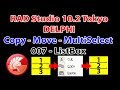 Rad Studio Delphi 007 ListBox - 007 Copy & Move & MultiSelect Items