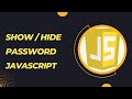 Show or Hide Password JavaScript