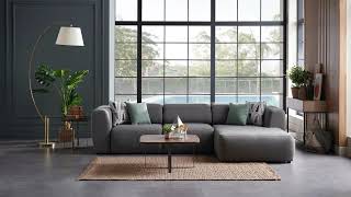 Picasso Modern Sectional Sleeper with storage and bed