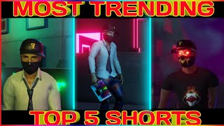 Free Fire🔥 Top 5 Most Trending shorts video || ff shorts top 5 || ff miya bhai Top 5 shorts video