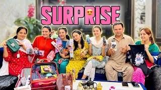 GHAR WALO KO SURPRISE DIYA ♥️ | Gifts Py Sab Ka Attack 😅 | Sab Sy Khidmat Kerwai 😂