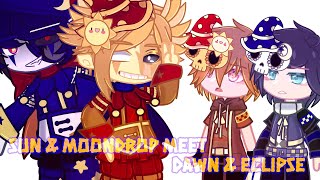 Sun \u0026 Moondrop Meet Dawn \u0026 Eclipse||My Au||Daycare Attendant Duo||Security Breach||Fnaf||Gachaclub