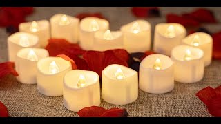 Homemory flameless battery operated tea light candles, led tea light decoration ideas for room