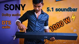 Sony S500RF real 5.1 soundbar unboxing & spec details #rensview #new #sony #dolbyaudio #dts #1000w