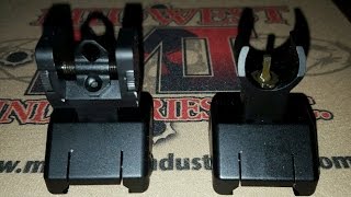 SIG SAUER Flip Up Iron Sights. Quick overview.